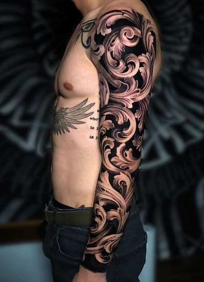 Baroque Sleeve Tattoo Design