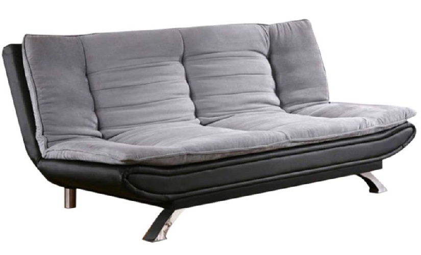Furny Edo Fabric & Leatherette 3 Seater Sofa Cum Bed Set