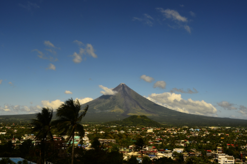 Beauty of Mayon Volcano national park Philippines 