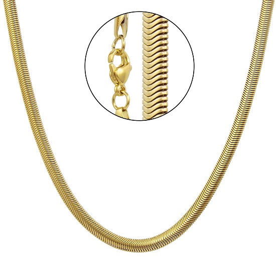 Men’s Gold Plated Snake Design Chain