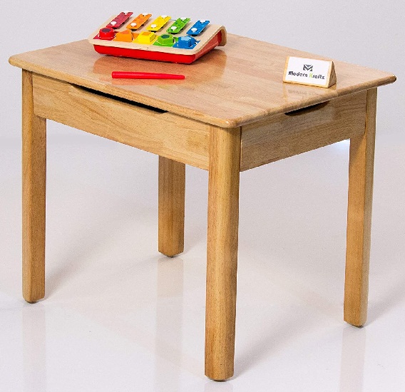 Modern Kraftz Single Seater Solidwood Kids Study Table