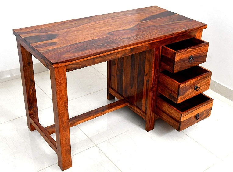 RM Furniture Sheesham Wood Study Table with 3 Drawers