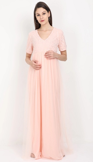 Sequin Maternity Party Dress