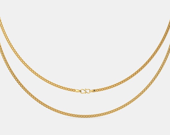 Sleek Gold Chain For Men In 5gms