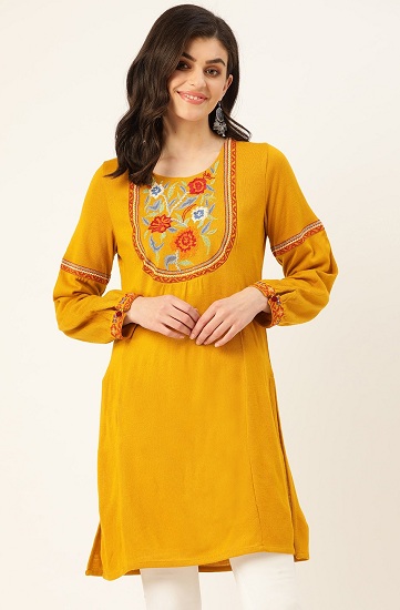 Buy online Woolen Kurtis For Women Latest Design from winter wear for Women  by Me Fashion for ₹899 at 31% off | 2023 Limeroad.com