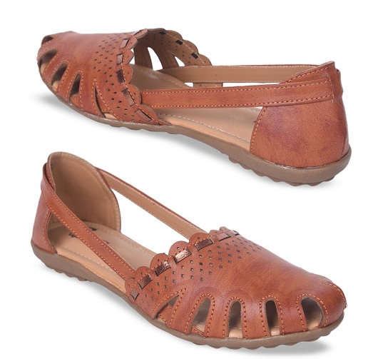 Brown Closed Toe Gladiator Sandals