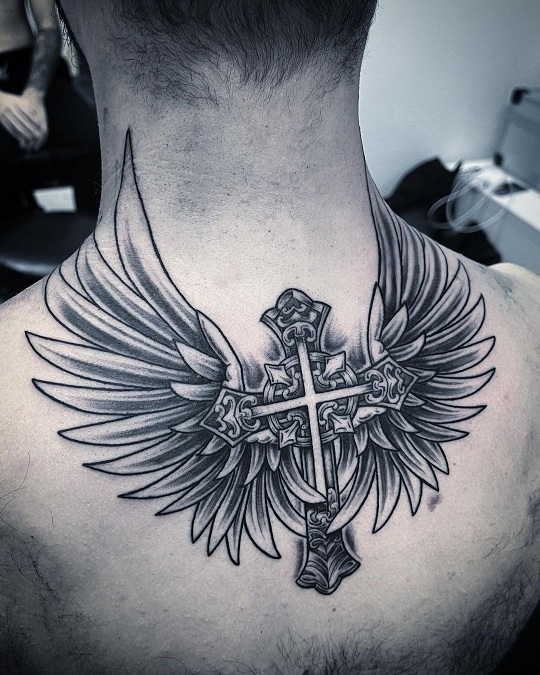 Aggregate 94+ about cross and feather tattoo latest .vn