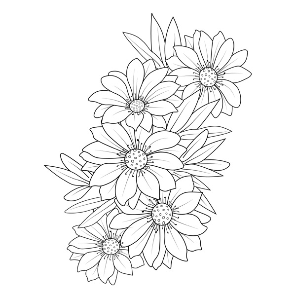 Daisy Flower Coloring Pages