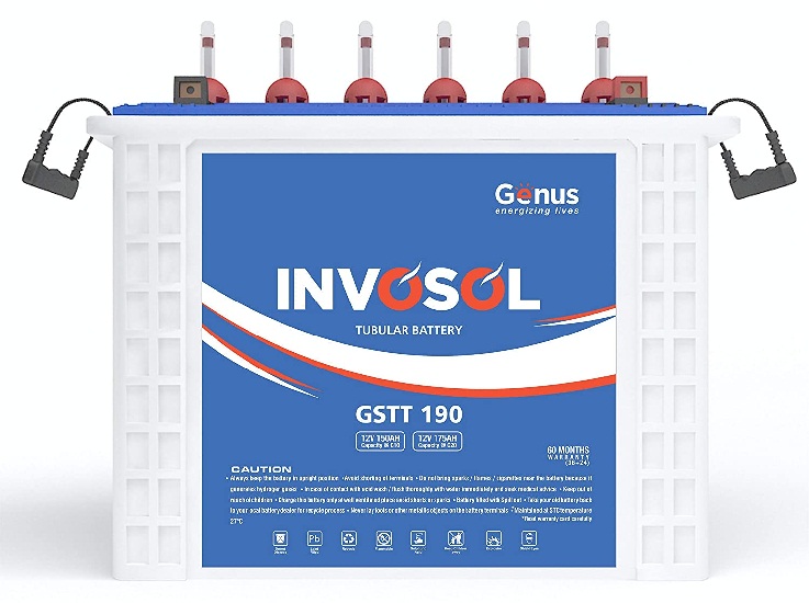 Genus Invosol Gstt190 Tall Tubular Battery
