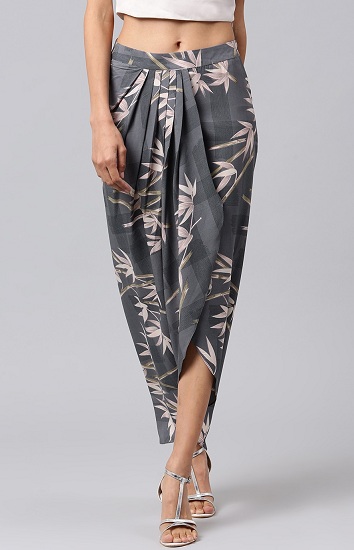 Grey Tulip Maxi Skirt
