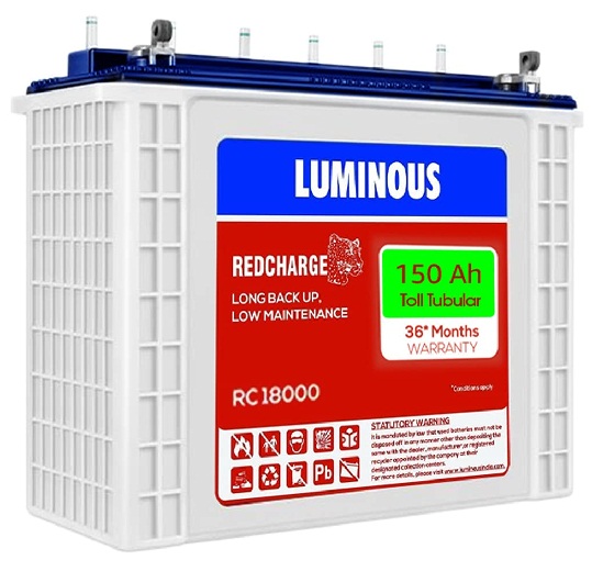 Luminous Red Charge RC 18000 150 Ah Inverter Battery