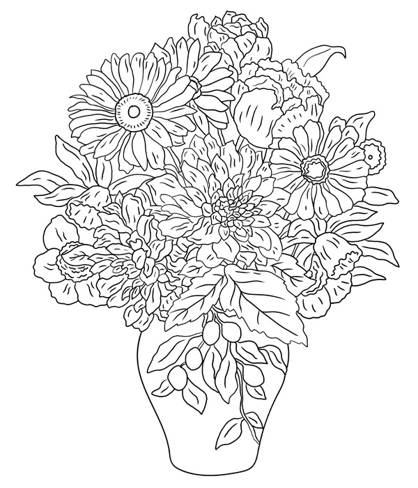 May Flower Coloring Idea