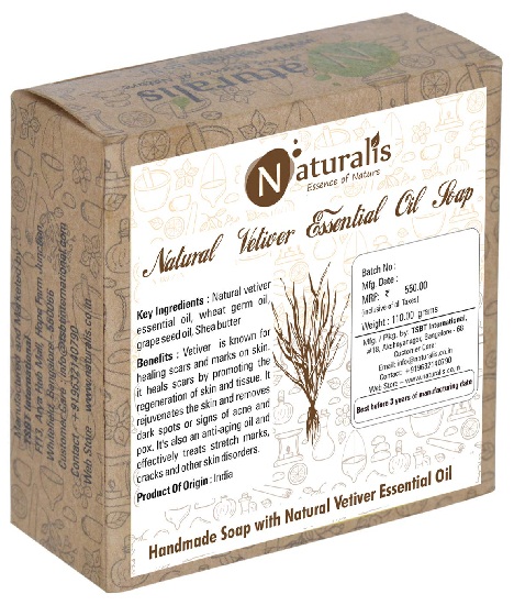 Naturalis Handmade Soap With Natural Vetiver Essential Oil