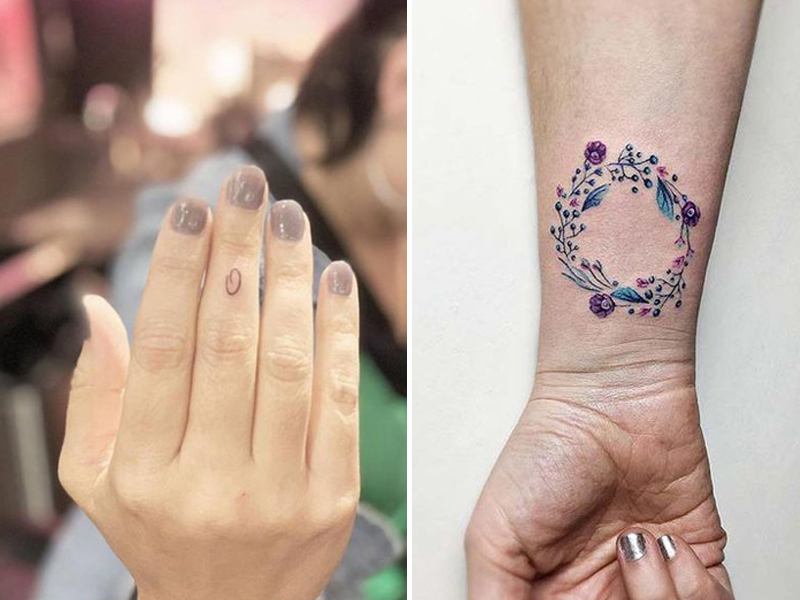 Rose Flower Finger Temporary Tattoo Sticker - OhMyTat
