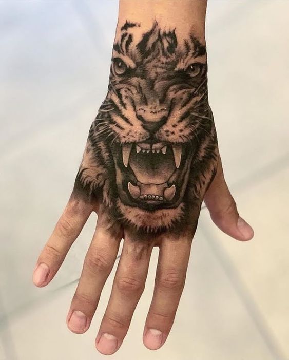 Tiger Tattoo Animal Waterproof Boys and Girls Temporary Tattoo
