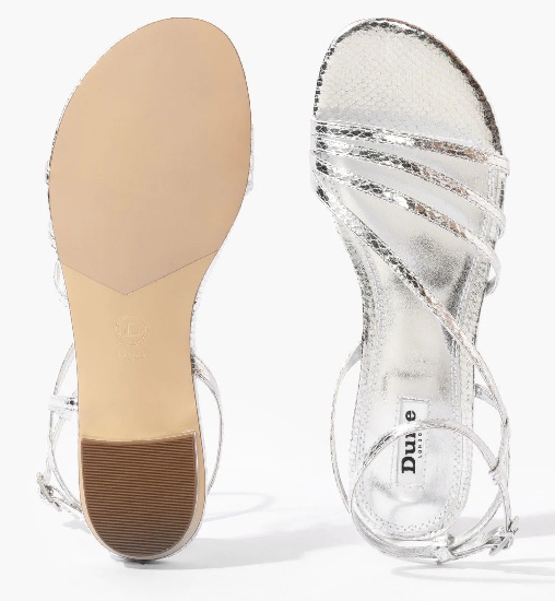 Silver Designer Gladiator Sandals