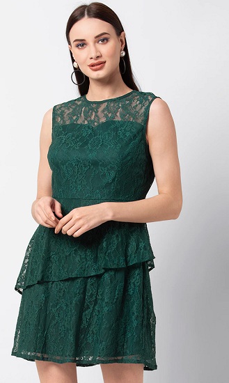 Tiered Lace Dress