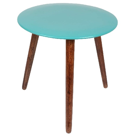 Vudy Round Coffee Table with Tripod Legs