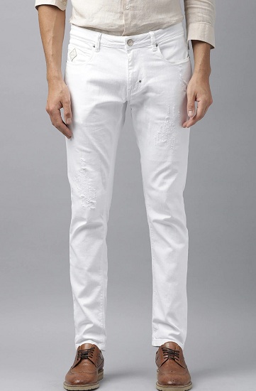 White Straight Jeans
