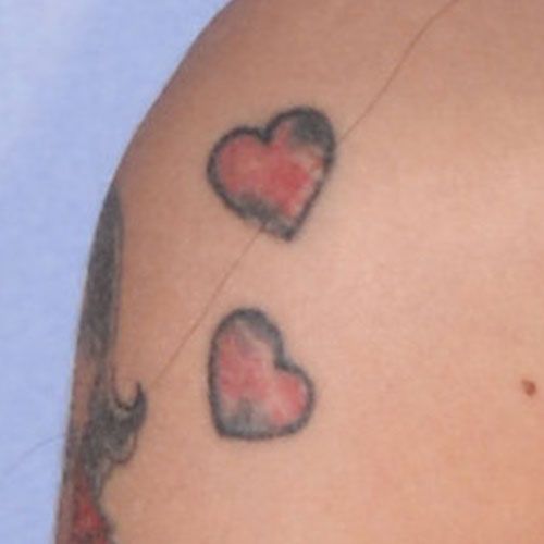 Amy Winehouse Heart Tattoos 2