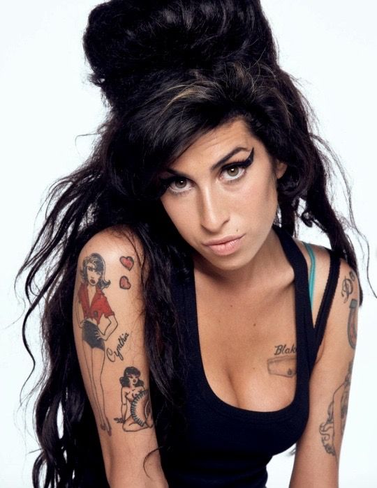 Amy Winehouse Right Arm Tattoos