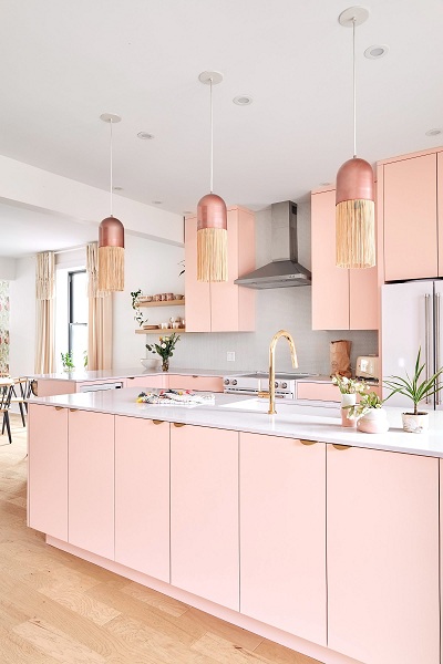 Blush Pink Kitchen Color