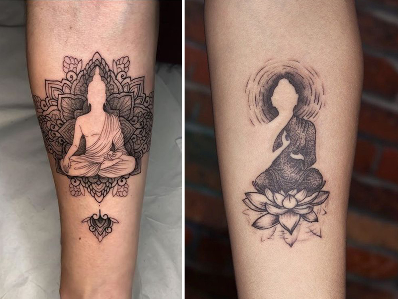 Buddha 1/2 Sleeve | Buddhist tattoo, Buddha tattoo design, Buddha tattoo