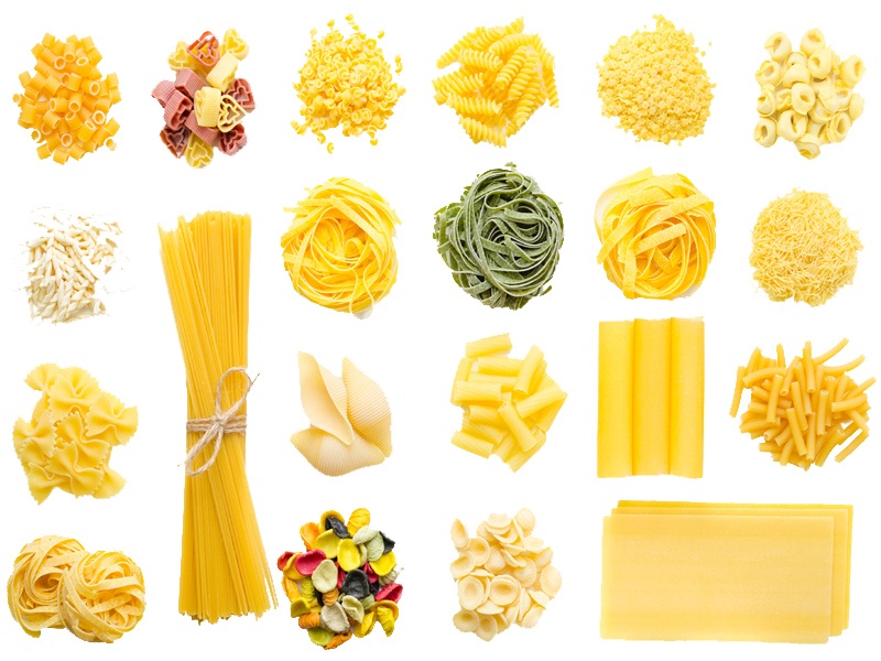 Types of pasta shapes and names