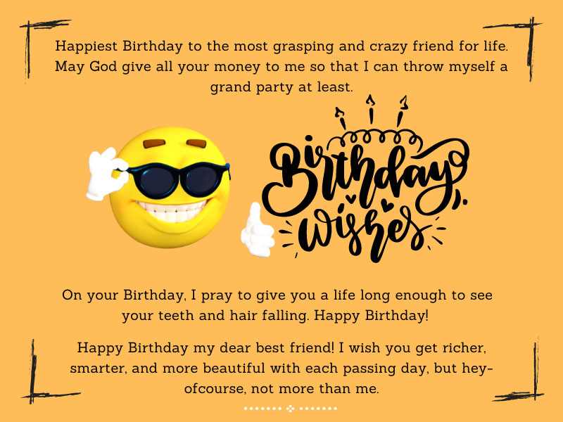 Funny Birthday Wishes For Bestie(mitra)