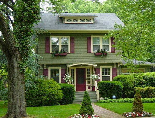 Green Color for House Exterior