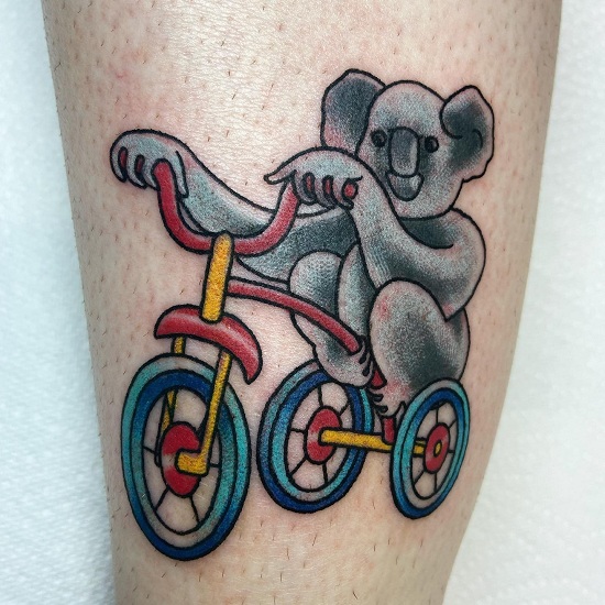 Koala Funny Tattoo