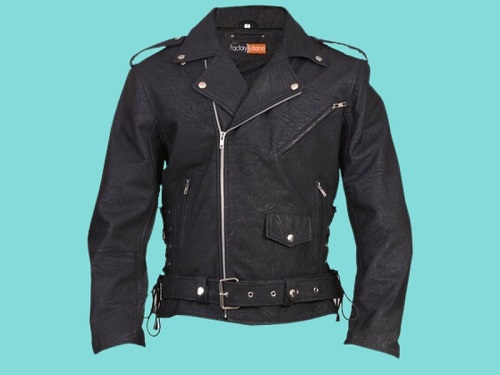 Ranger Black Biker Men's Leather Jacket