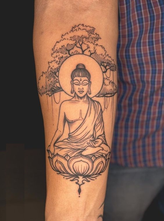 Traditional Buddha Tattoo