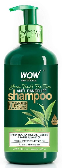 WOW Skin Science Green Tea & Tea Tree Anti-Dandruff Shampoo