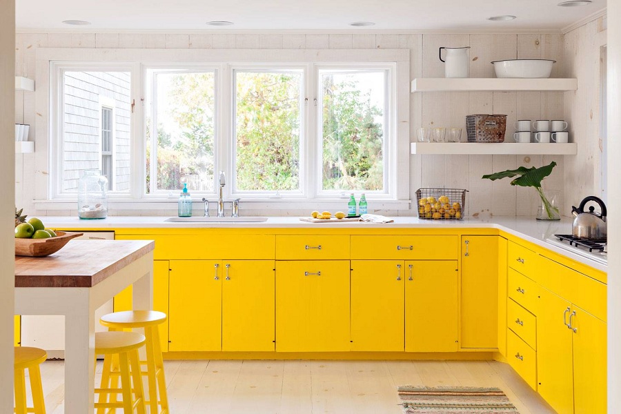 Yellow and White Kitchen Ideas