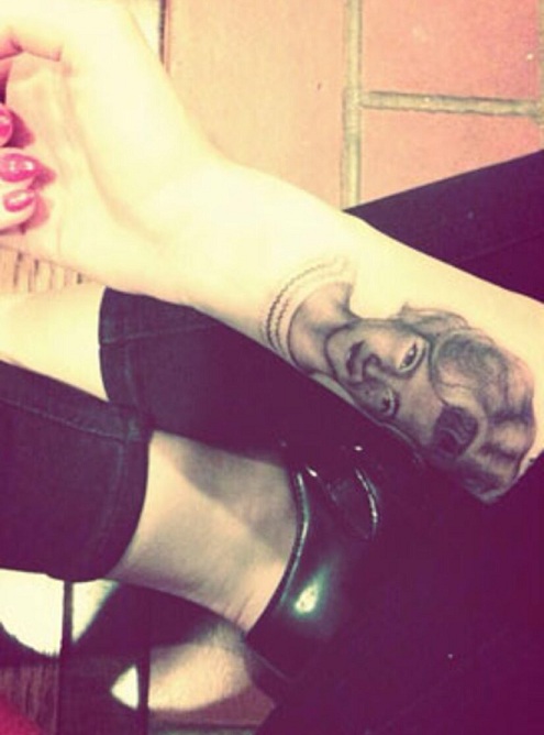 Miley Cyrus Grandmaa Tattoo