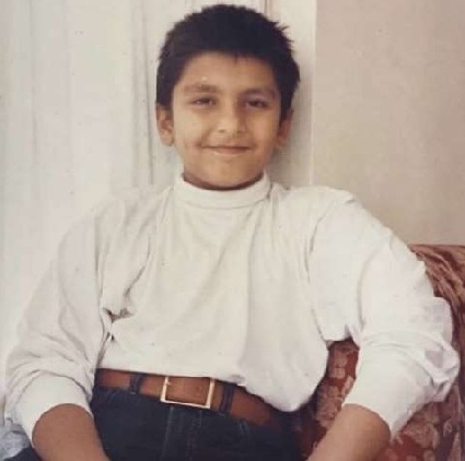 Bollywood Actor Ranveer Singh Childhood Pic