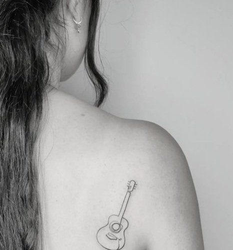 Discover 101+ about black guitar tattoo latest .vn