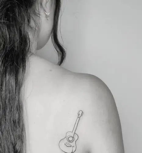 1 Guitar Tattoo Designs