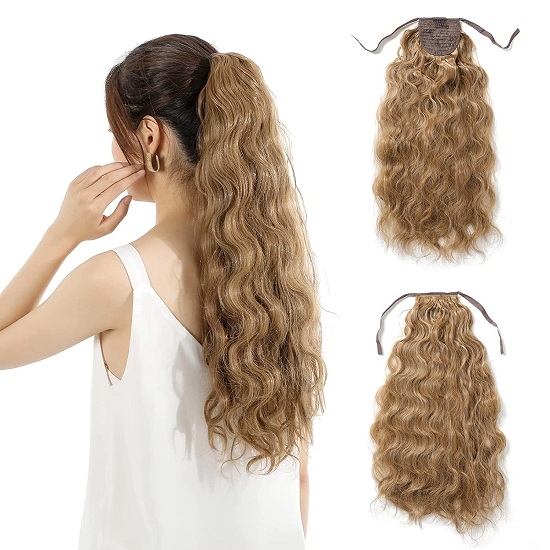 Goodyard long curly hair ponytail extension
