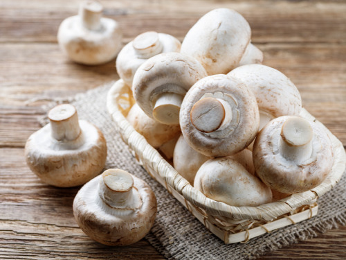 Mushrooms - natural biotin rich foods
