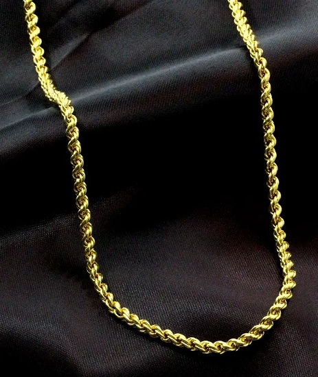 Rope Gold Chain For Men
