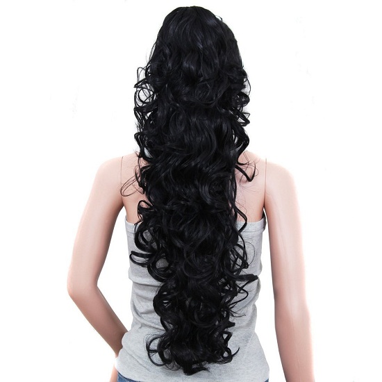 S-ssoy curly long ponytail extension