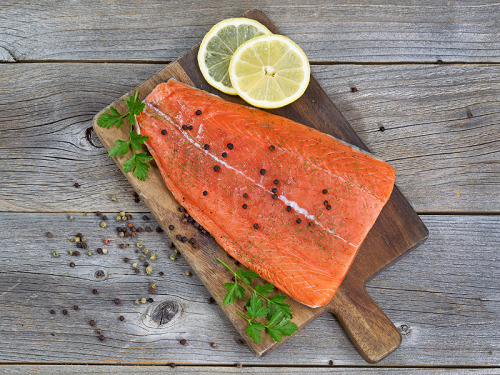 Salmon - top biotin rich foods