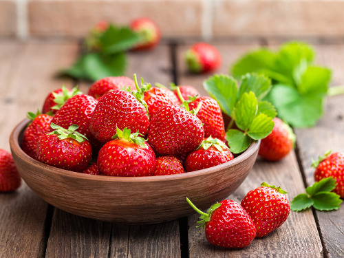 Strawberries - biotin rich fruits