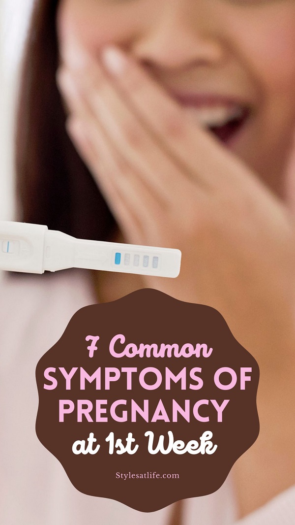 Symptoms Of Pregnancy At 1st Week