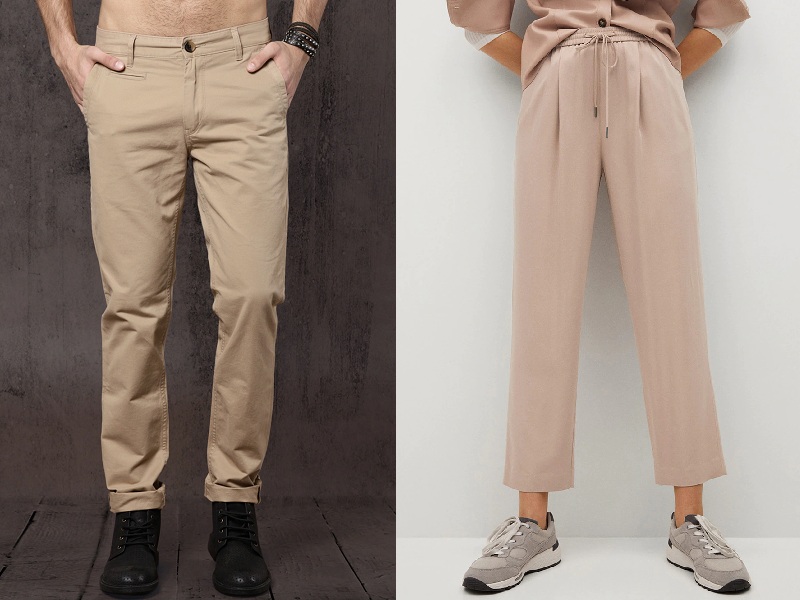 10 Trendy Designs Of Beige Trousers For Men And Women In 2022