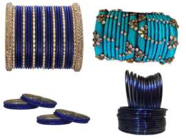 9 Beautiful Designs of Blue Bangles in Fashion 2023