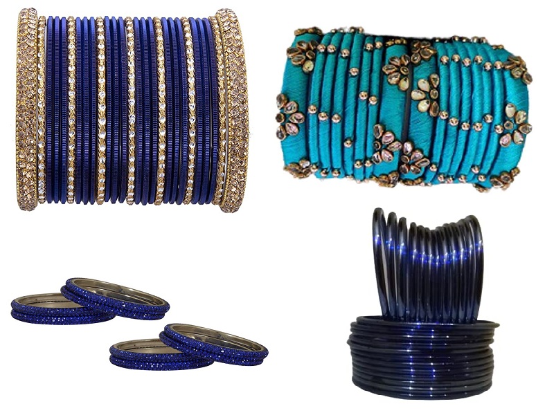 9 Beautiful Designs Of Blue Bangles In Fashion 2022