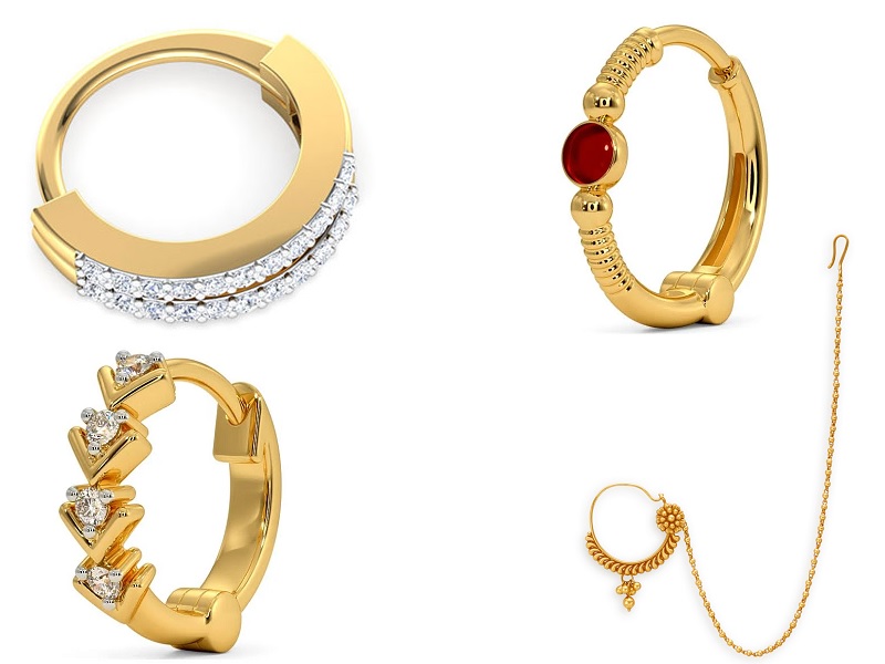 9 Traditional Models Of Gold Nose Rings For Trending Look In 2023